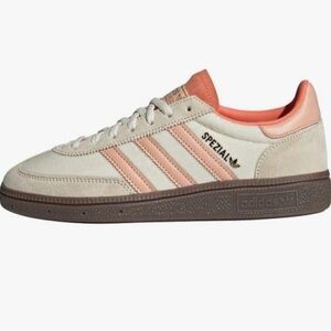 Adidas Spezial Women’s Cream and Coral Sneakers
